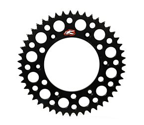 Renthal Renthal KTM/Husqvarna/GasGas Rear Grooved Sprocket - Black 520-54P Teeth - 224U-520-54GPBK