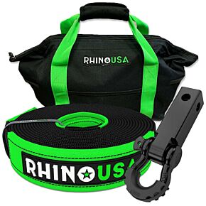 Rhino USA Rhino USA 30Ft Tow Strap/Hitch Combo - RNO-30STRAPHITCH