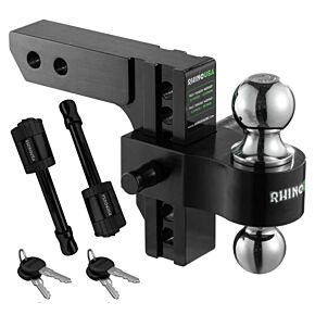 Rhino USA Rhino USA 6In Heavy Duty Drop Hitch - 2In (Black) - RG-HTDROP2-BLK