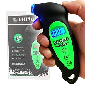 Rhino USA Rhino USA Digital Tire Pressure Gauge 150 Psi (Green) - RGAUGE-DIGITAL