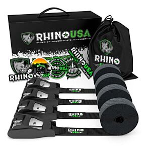 Rhino USA Rhino USA Lashing Straps 1In X 12Ft - Set Of 4 - LASHING-STRAP-4PK