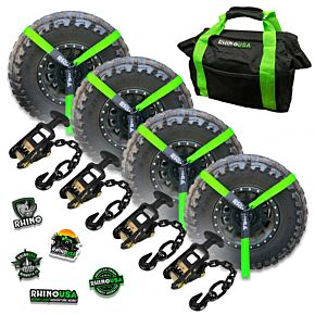 Rhino USA Rhino USA Lasso Straps; Basket Straps - Green - LASSO-STRAPS-GRN