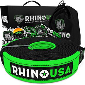 Rhino USA Rhino USA Recovery Tow Strap 2Inx20Ft (Black) - RNO-TOWSTRAP220