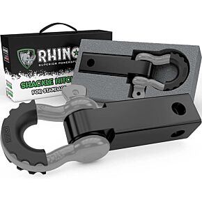 Rhino USA Rhino USA Shackle Hitch Receiver W/ D-Ring (Gray) - RG-HTHITCH2-GRY