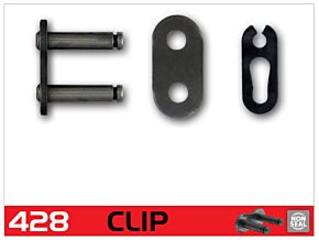 RK Chain RK Chain 428 Clip Link - Natural - 428-CL