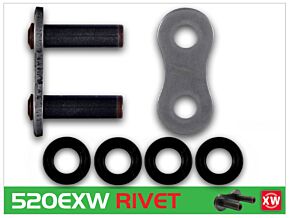 RK Chain RK Chain 520EXW Rivet Link - Natural - 520EXW-RL