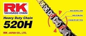 RK Chain RK Chain 520H-120 - Natural - 520H-120