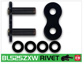 RK Chain RK Chain BL525ZXW-RIVET - Black Scale - BL525ZXW-RL