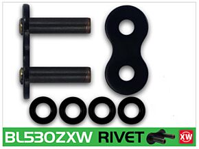 RK Chain RK Chain BL530ZXW-RIVET - Black Scale - BL530ZXW-RL