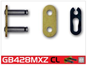 RK Chain RK Chain GB428MXZ Clip Link - Gold - GB428MXZ-CL