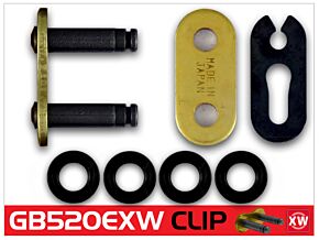 RK Chain RK Chain GB520EXW Clip Link - Gold - GB520EXW-CL