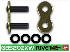 RK Chain RK Chain GB520ZXW-RIVET - Gold - GB520ZXW-RL