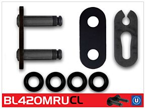 RK Chain RK Chain MRU420 U-Ring Clip Link - BL420MRU-CL
