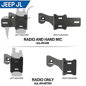 Rugged Radios Rugged Radios Jeep JK/JKU/JL Handheld Radio Grab Bar Mount- Radio-Only Mount - JL-RH-MTRH