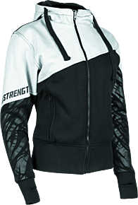 Speed and Strength Speed and Strength Cat Outa Hell Hoody White/Black Womens - XL - 884460