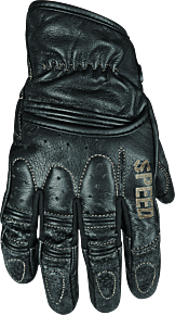 Speed and Strength Speed and Strength Rust and Redemption Leather Gloves Black - Large - 878618