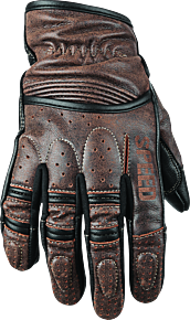 Speed and Strength Speed and Strength Rust and Redemption Leather Gloves Brown - Large - 878623