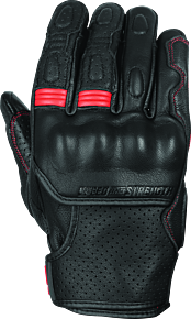 Speed and Strength Speed and Strength Twist of Fate Leather Gloves Black/Red - XL - 892323