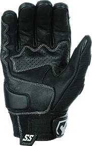 Speed and Strength Speed and Strength Twist of Fate Leather Gloves Black/White - Small - 892325