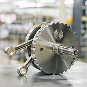 S&S Cycle S&S Cycle 00-06 BT 4-1/2in Stroke Flywheel Assembly w/ Sprocket Shaft Bearing Race - 320-0453