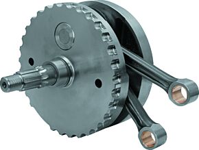 S&S Cycle S&S Cycle 00-06 BT 4in Stroke Flywheel Assembly w/ Sprocket Shaft Bearing Race - 320-0396