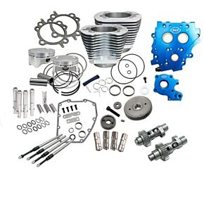 S&S Cycle S&S Cycle 07-17 4in Bore 585GE Cam Power Pack - Silver - 330-0667