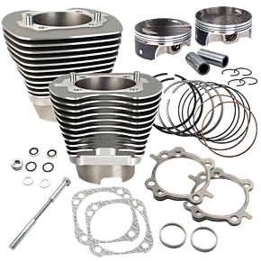 S&S Cycle S&S Cycle 07-17 BT 117in Big Bore Cylinder Kit - Stone Gray - 910-0474