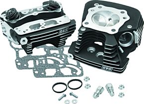 S&S Cycle S&S Cycle 08-16 Touring Super Stock 79cc Cylinder Head Kit - Wrinkle Black - 106-3233