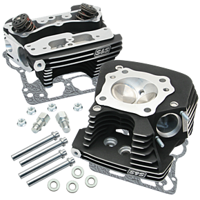 S&S Cycle S&S Cycle 08-16 Touring Super Stock 89cc Cylinder Head Kit - Wrinkle Black - 106-3240