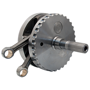 S&S Cycle S&S Cycle 2007+ BT B-Style 4-3/8in Stroke Flywheel Assembly w/ Sprocket Shaft Bearing Race - 320-0358