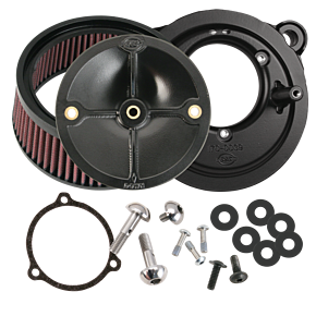 S&S Cycle S&S Cycle 2008+ BT w/ S&S 58mm Throttle Body Stealth Air Cleaner Kit w/o Cover - 170-0164