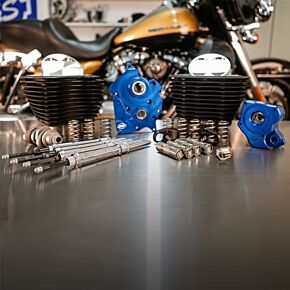 S&S Cycle S&S Cycle 2017 M8 Models 128in Oil Cooled Power Pack w/ Chrome Pushrod Tubes w/o Highlight - 310-1105B