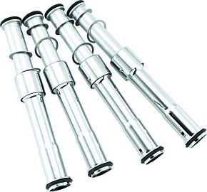 S&S Cycle S&S Cycle 2017+ M8 Models Pushrod Cover Kit - Chrome - 106-1340