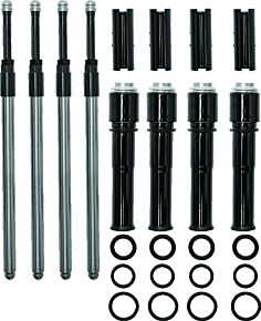 S&S Cycle S&S Cycle 2017+ M8 Models Quickee Pushrods w/ Gloss Black Covers - 930-0137
