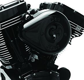 S&S Cycle S&S Cycle 2017+ M8 Models Stealth Air Cleaner Kit w/ Black Teardrop Cover - 170-0525B