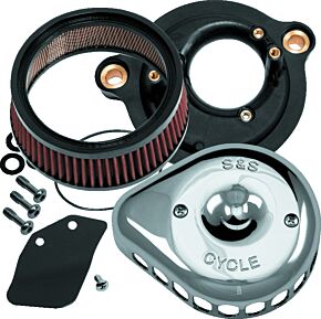 S&S Cycle S&S Cycle 2017+ M8 Models Stealth Air Cleaner Kit w/ Chrome Mini Teardrop Cover - 170-0435C