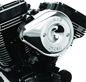 S&S Cycle S&S Cycle 2017+ M8 Models Stealth Air Cleaner Kit w/ Chrome Teardrop Cover - 170-0524B