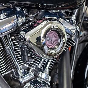 S&S Cycle S&S Cycle 2017+ M8 Models Stealth Air Stinger Kit w/ Chrome Teardrop - 170-0717A