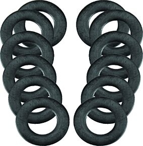S&S Cycle S&S Cycle .255in x .438in x .024in Rubber Coated Steel Flat Washer - 12 Pack - 50-7015-12