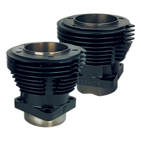 S&S Cycle S&S Cycle 66-84 BT w/ S&S 93in Sidewinder Kit 3-5/8in Bore Cylinder Set - Gloss Black - 91-9100