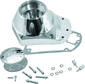 S&S Cycle S&S Cycle 73-92 BT Billet Ignition Cover Gearcover - Chrome - 106-4211