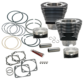 S&S Cycle S&S Cycle 84-99 BT 4 1/8in Bore Cylinder & Piston Kit For S&S V117 Engine - WBlack - 910-0225
