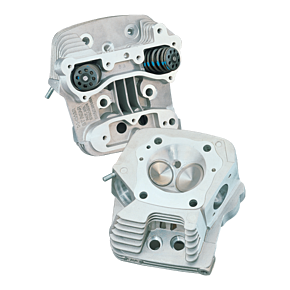 S&S Cycle S&S Cycle 84-99 BT 83cc Cylinder Head Kit For S&S 4in Bore - Natural Aluminum Finish - 90-1015