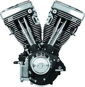 S&S Cycle S&S Cycle 84-99 BT V111 Long Block Engine - Wrinkle Black - 310-0766