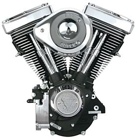 S&S Cycle S&S Cycle 84-99 BT V80 Complete Assembled Engine w/ 508 Cams - Wrinkle Black - 310-0238