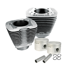 S&S Cycle S&S Cycle 84-99 BT w/ Stock Heads 3-1/2in Bore Cylinder & Piston Kit - Natural - 910-0179