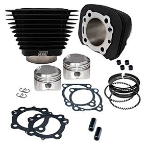 S&S Cycle S&S Cycle 86-03 Sportster Models 1200cc Cylinder and Piston Kit - Wrinkle Black - 910-0696