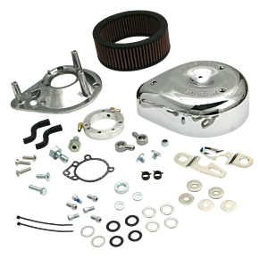 S&S Cycle S&S Cycle 91-06 Carbureted XL Sportster Models Teardrop Air Cleaner Kit - Chrome - 17-0448