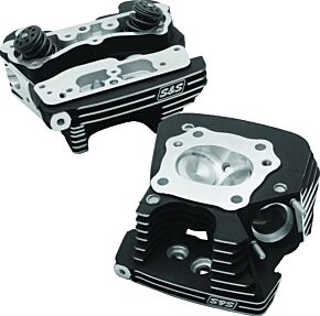 S&S Cycle S&S Cycle 99-05 BT Super Stock 79cc Cylinder Head Kit - Wrinkle Black - 90-1293