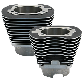 S&S Cycle S&S Cycle 99-06 BT 4-1/8in Bore Cylinder Set For 111in - Wrinkle Black - 910-0281